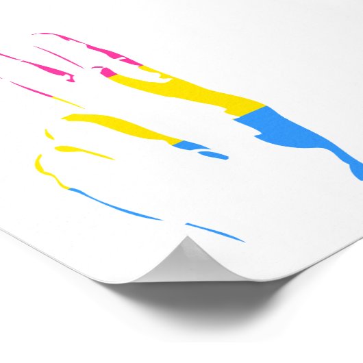 パンズプライド和平標識 ポスター (角)