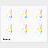 パンズプライド和平標識 ラウンドシール (シート)