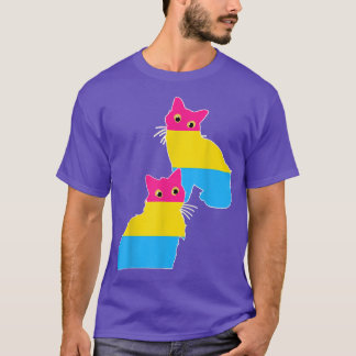 パンセアルキャットオーナー同性愛者パンプライド月LGBTQパン Tシャツ