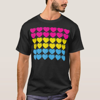 パンセアルプライド国旗のハートかわいいパン国旗LGBT Tシャツ