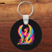 パンセクシャルおもしろいプライドデザインカラー キーホルダー (正面)