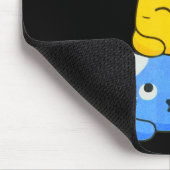 パンセクシャルかわいい猫アニメアートかわいいパンプライドLGBT マウスパッド (コーナー)