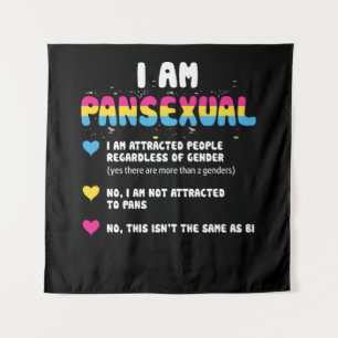パンセクシャルの定義 – おもしろいゲイプライドLGBT タペストリー