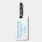 パンセクシャルパーソナライズされた旗 ラゲッジタグ (裏面縦)