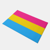 パンセクシャルフラッグ玄関マット ドアマット (アングル)