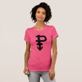 パンセクシャルプライドシンボル Tシャツ (正面フル)
