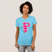 パンセクシャルプライドシンボル Tシャツ (正面フル)