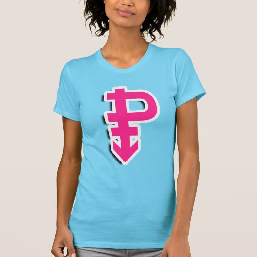 パンセクシャルプライドシンボル Tシャツ (正面)