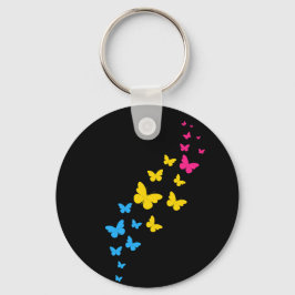 パンセクシャルプライドバタフライトレイル キーホルダー