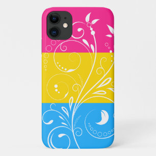 パンセクシャルプライドフラグヴィンテージフローラ開花 iPhone 11 ケース
