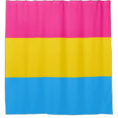 パンセクシャルプライド国旗 シャワーカーテン (正面)