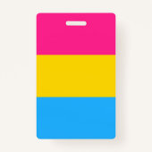 パンセクシャルプライド国旗 バッジ (正面)