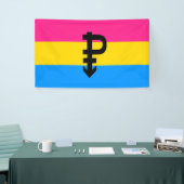 パンセクシャルプライド国旗 横断幕 (トレードショー)