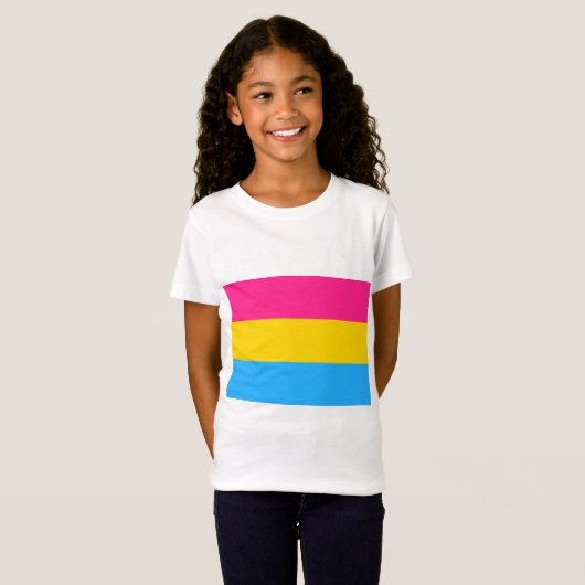 パンセクシャルプライド国旗 Tシャツ (正面フル)