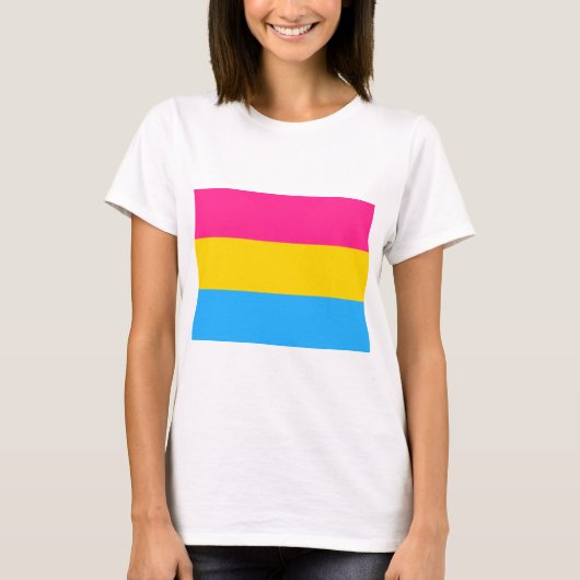パンセクシャルプライド国旗 Tシャツ (正面)