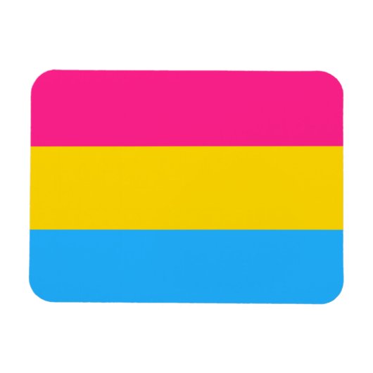 パンセクシャルプライド国旗LGBTQ マグネット (横)