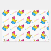 パンセクシャルプライド猫 – 自分らしく ラッピングペーパーシート (正面2)