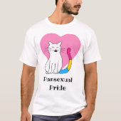 パンセクシャルプライド猫 Tシャツ (正面)