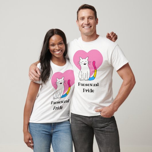 パンセクシャルプライド猫 Tシャツ (ユニセックス)