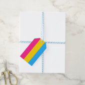 パンセクシャルプライド(パン国旗) ギフトタグ (より糸つき)