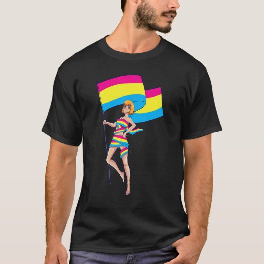 パンセクシャルプライドLgbt Tシャツ (正面)