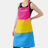 パンセクシャルモノグラムの旗 エプロン (インサイチュ)