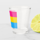 パンセクシャル国旗とプライドコミュニティ/性別フラグ ショットグラス (右)
