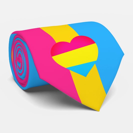 パンセクシャル国旗とプライドコミュニティ/性別フラグ ネクタイ (ロール)