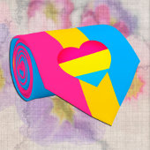 パンセクシャル国旗とプライドコミュニティ/性別フラグ ネクタイ