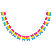 パンセクシャル国旗とプライドコミュニティ/性別フラグ バンティングフラッグ (全)