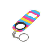 パンセクシャル国旗 キーホルダー栓抜き (裏面アングル)