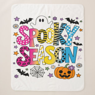 パンセクシャル スプーキーシーズン ハロウィン シェルパブランケット