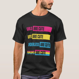 パンセクシャル フラグ パン プライド パニュアル Tシャツ