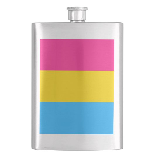 パンセクシャル・プライドフラグ LGBTQ フラスク (正面)