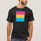 パンセクシャル・プライドフラグ Tシャツ (正面)