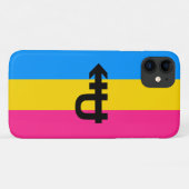 パンセクシャル・プライド・フラッグ Case-Mate iPhoneケース (裏面(横))