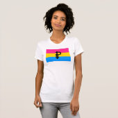 パンセクシャル・プライド・フラッグ Tシャツ (正面フル)