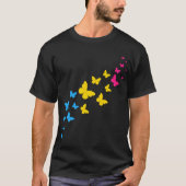 パンセクシャル プライド 蝶の軌跡 Tシャツ (正面)