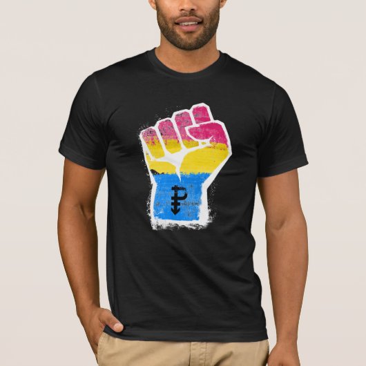 パンセクシャル プライド Tシャツ (正面)