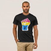 パンセクシャル プライド Tシャツ (正面フル)