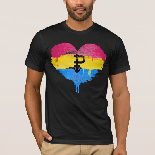 パンセクシャル・プライドTシャツ Tシャツ (正面)