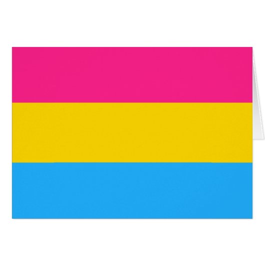 パンセクシュアリティの旗 (正面横)