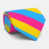 パンセクシュアリティストライプの国旗のネクタイ ネクタイ (ロール)