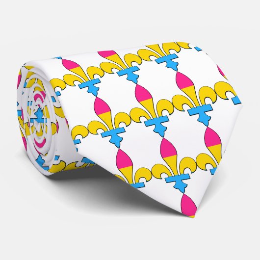 パンセクシュアリティプライドフルーアデリスタイ ネクタイ (ロール)