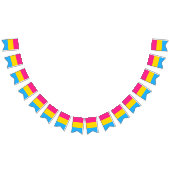 パンセクシュアリティプライド国旗のバナー バンティングフラッグ (全)