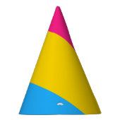 パンセクシュアリティプライド国旗 パーティーハット (右)