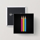 パンセクシュアリティプライド鉛筆ボタン 缶バッジ (正面&裏面)