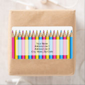 パンセクシュアリティプライド鉛筆Shipping Labels ラベル (インサイチュ)