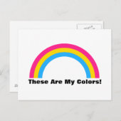 パンセクシュアリティレインボープライドはがき ポストカード (正面/裏面)