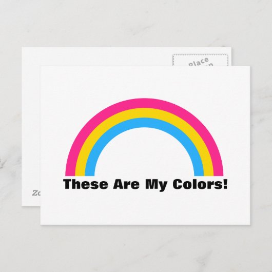 パンセクシュアリティレインボープライドはがき ポストカード (正面/裏面)